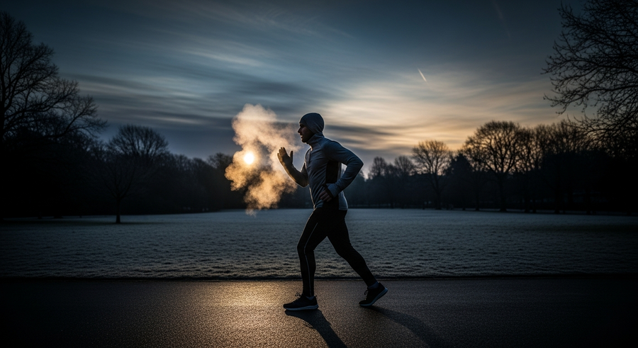 Winter outdoor fitness training in Manchester