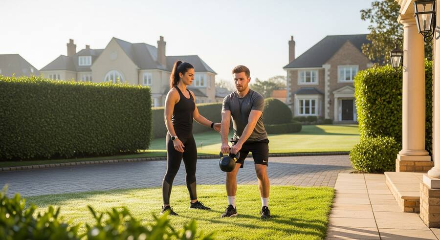 Mobile personal training session in Bowdon