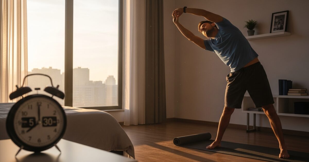Professional returning to an exercise routine after the summer holidays