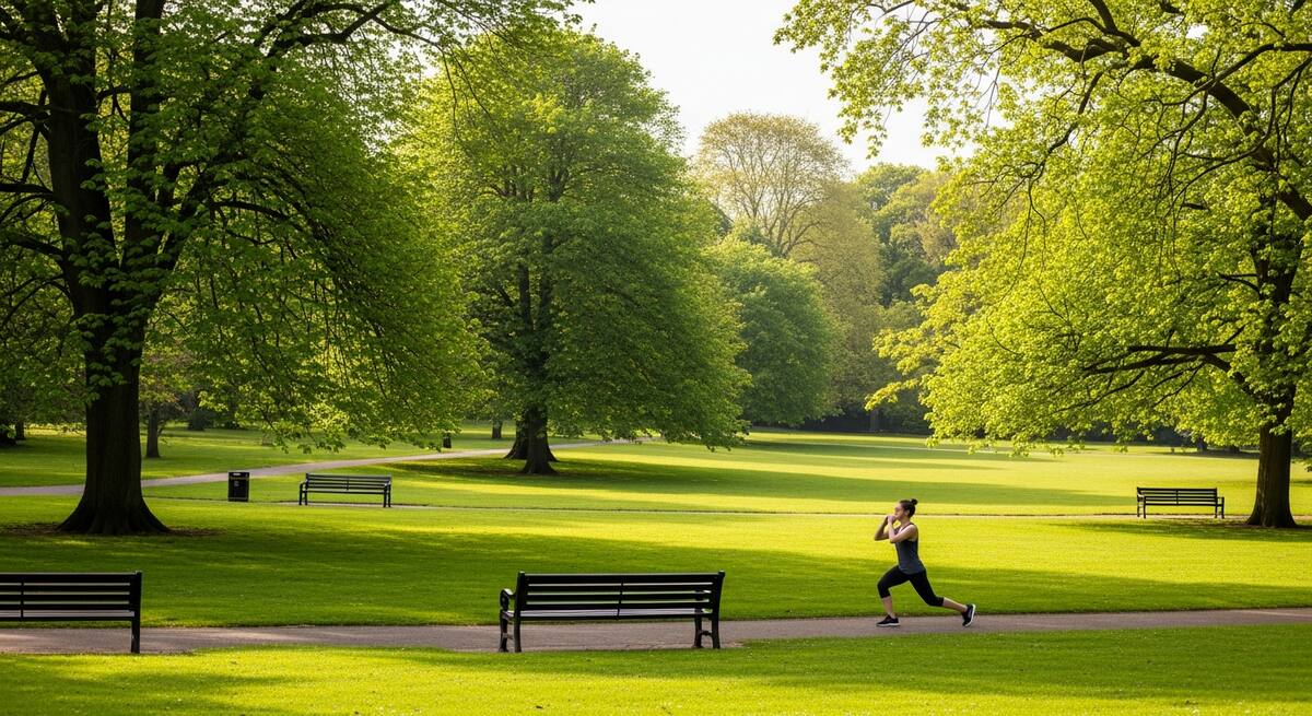 Beautiful park in South Manchester perfect for outdoor workouts and exercise